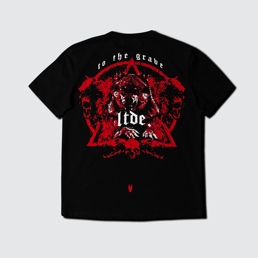 To The Grave - Premium Tee - Black/Red
