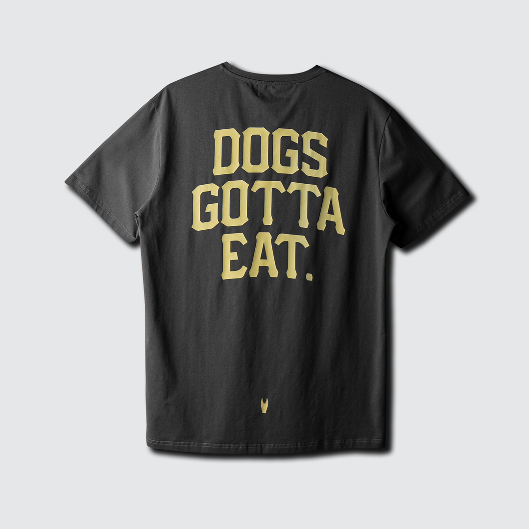 Dogs Gotta Eat - Premium Tee - Grey/Tan