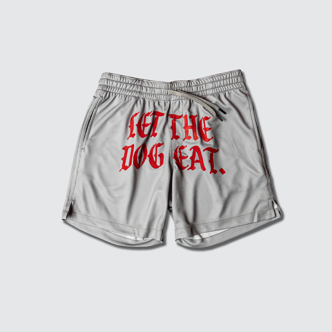 Motto - Jersey Shorts - Grey/Red