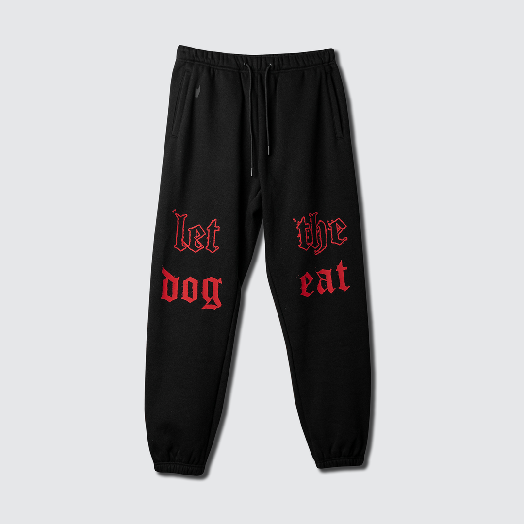 LTDE - Cuffed Relaxed Jogger - Black/Red