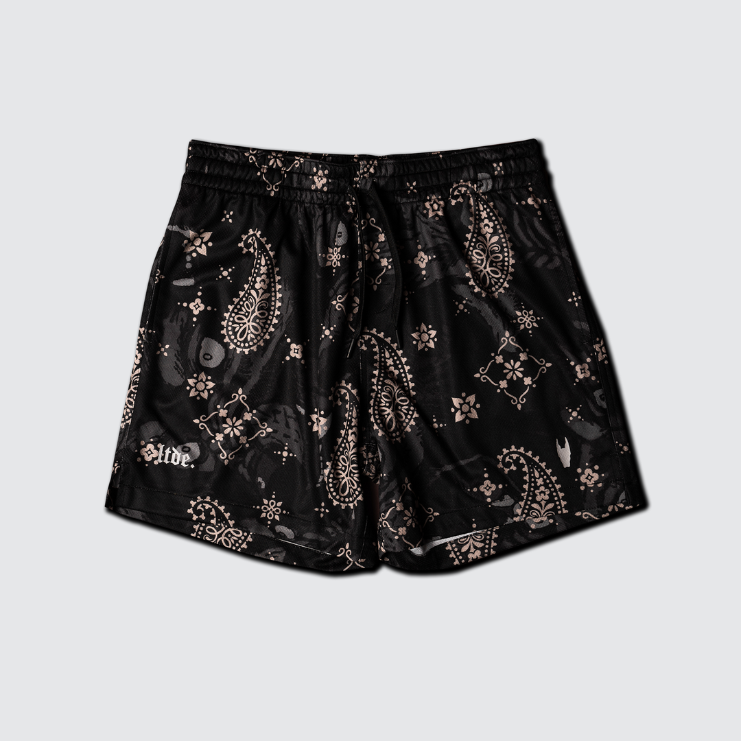 Paisley - Jersey Shorts - Black