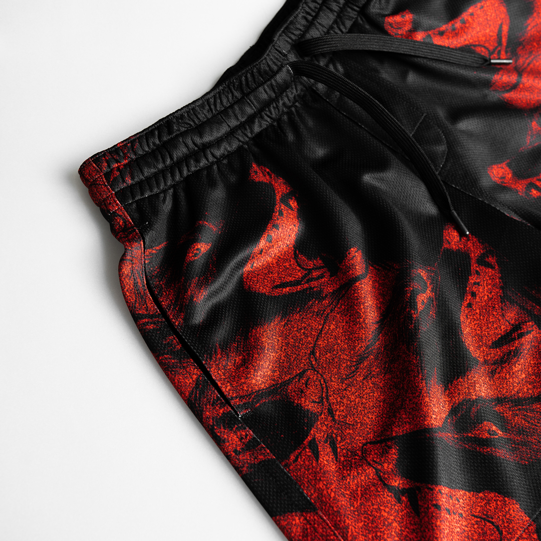 Dogs Only - Jersey Shorts - Black/Red