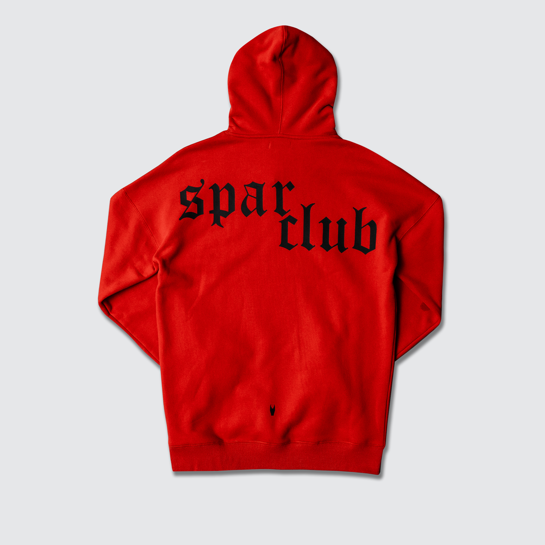 Spar Club - Premium Hoodie - Red/Black