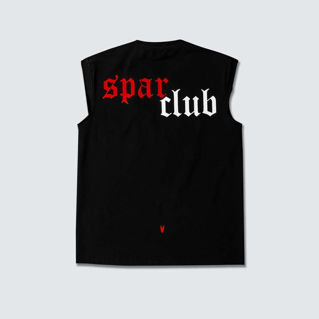 Spar Club - Premium Cut Off - Black/Red