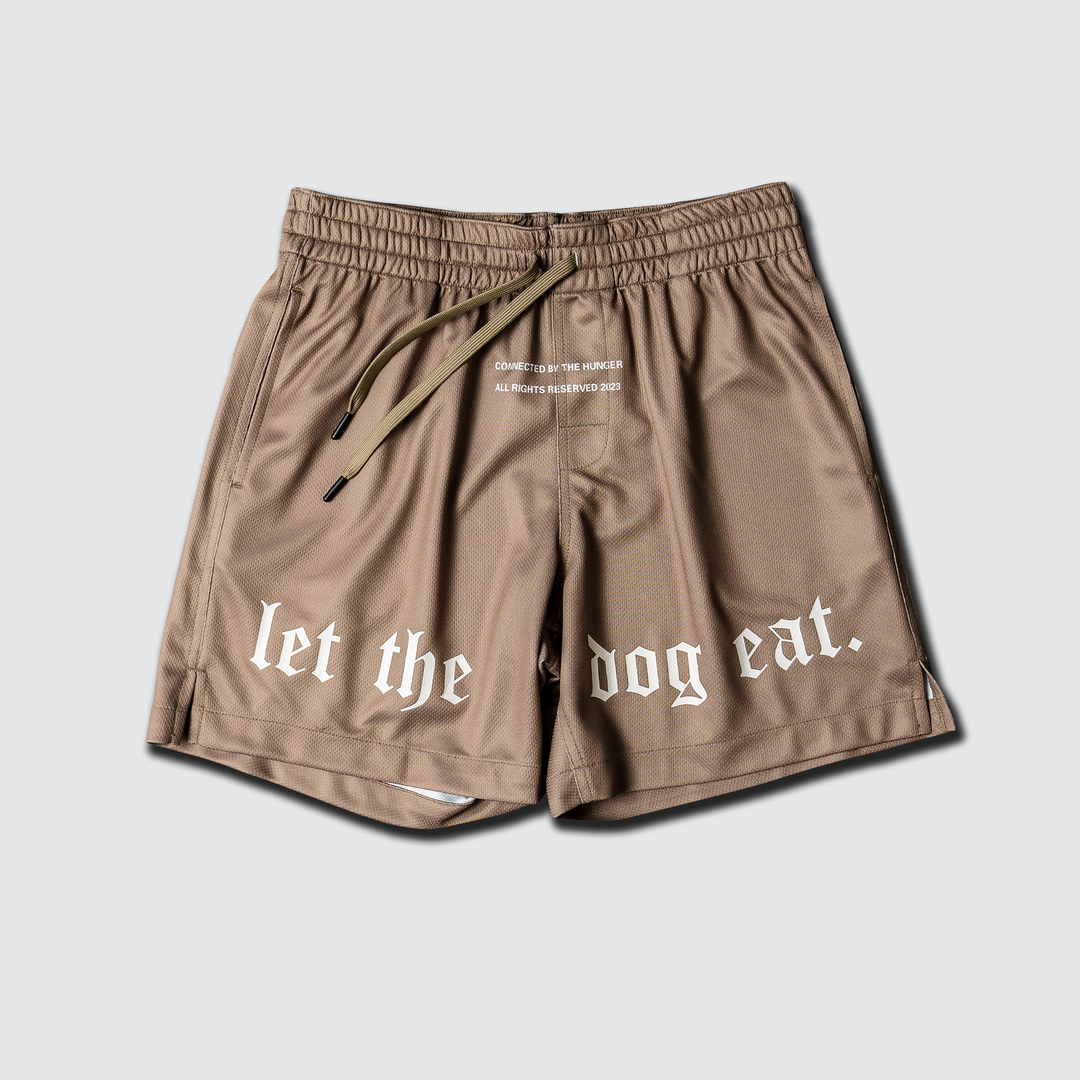 Connected - Jersey Shorts - Tan/Off White