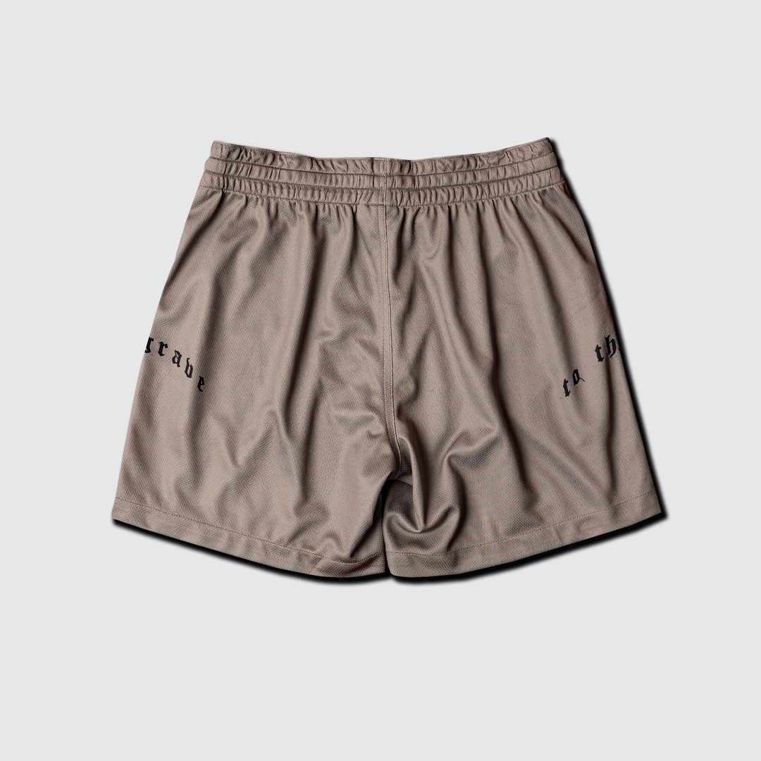 To The Grave - Jersey Shorts - Tan/Black