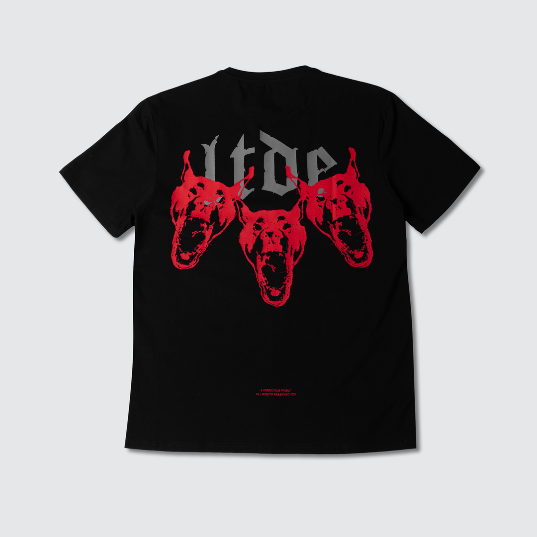 The Trio - Premium Tee - Black/Red