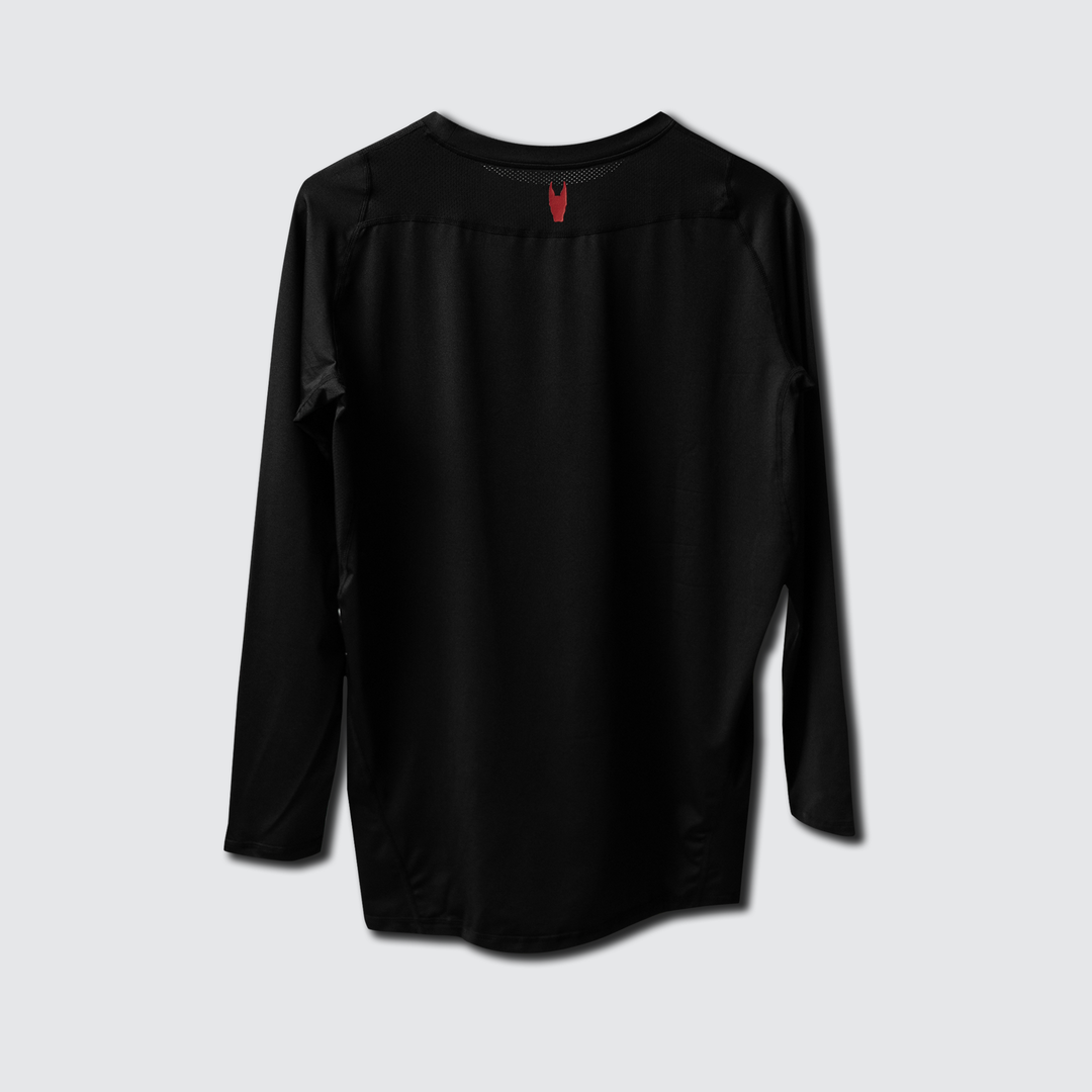 Vigor Compression Longsleeve - Black/Red