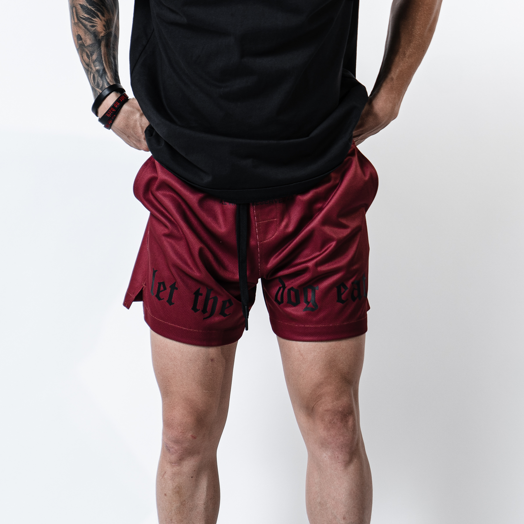 Connected - Jersey Shorts - Cabernet Red/Black