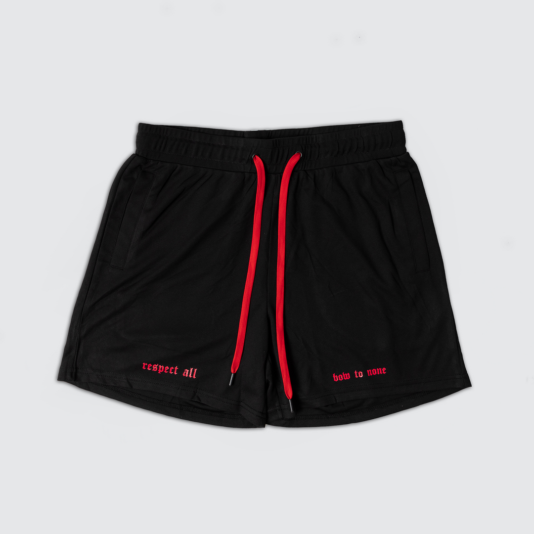 Bow To None - Jersey Shorts - Black/Red