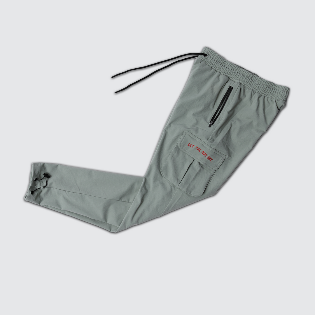 Technical Cargo Jogger - Mint/Red