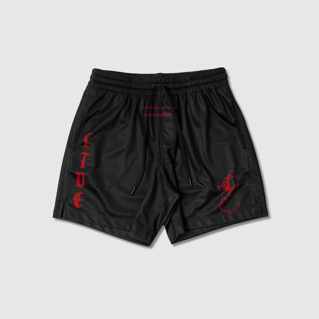 Stacked LTDE - Jersey Shorts - Black/Red