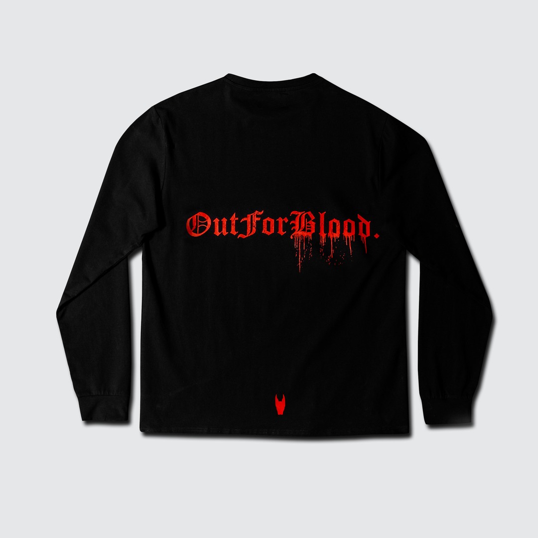 Out For Blood - Premium Longsleeve - Black/Pack Red