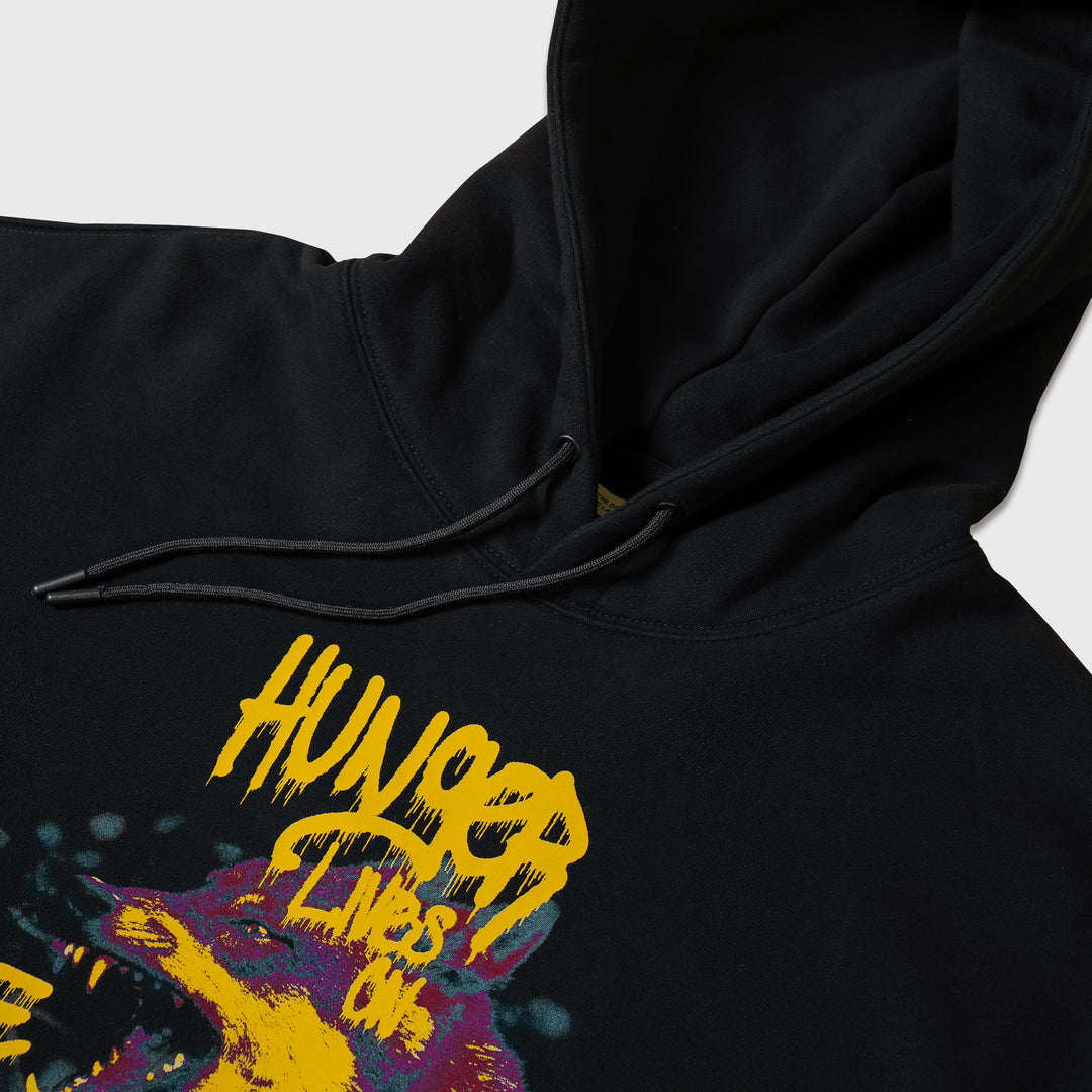Hunger Lives On - Premium Hoodie - Black/Electric
