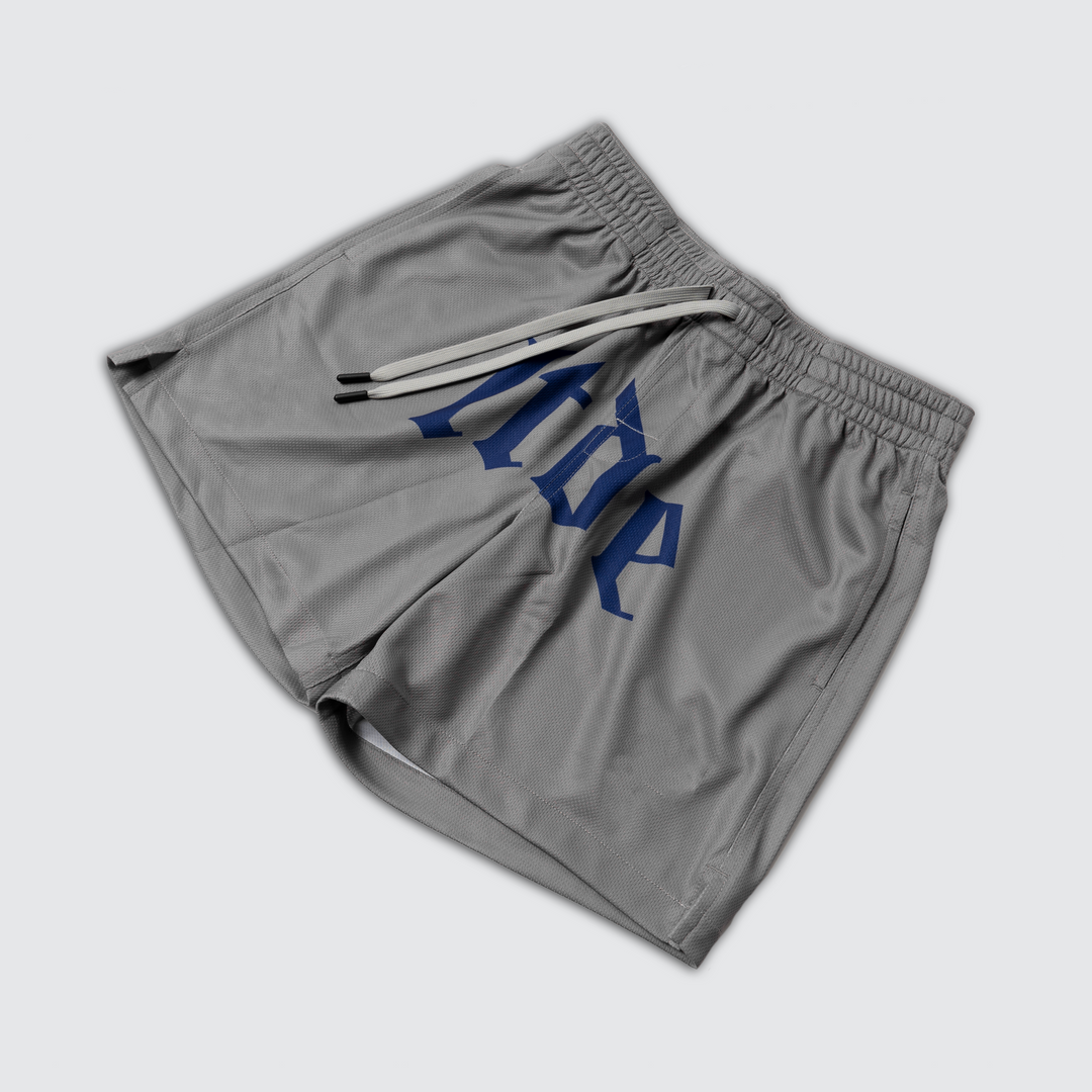 Script LTDE - Jersey Shorts - Grey/Blue