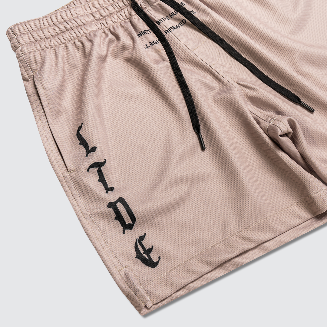Stacked LTDE - Jersey Shorts - Tan/Black