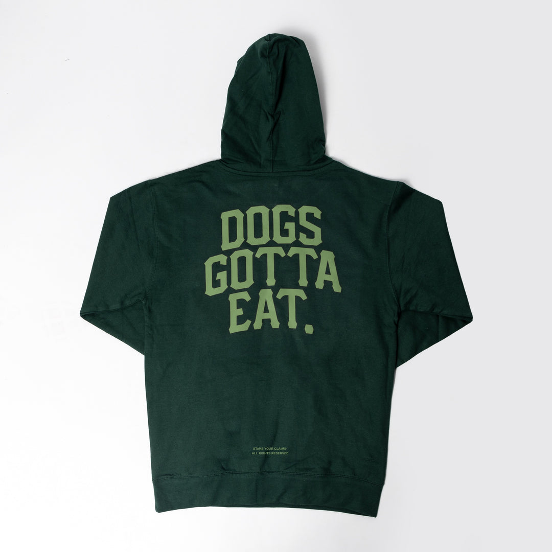 Dogs Gotta Eat - Midweight Hoodie - Alpine Green/Olive